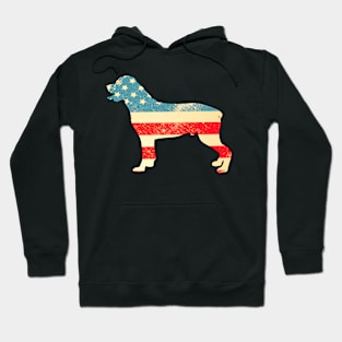 American Flag Rottweiler Hoodie